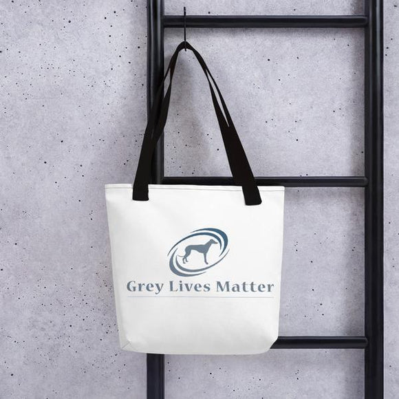Greyhound Tote Bag with Grey Lives Matter Logo