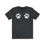 UNISEX Paw Print T-Shirt - Grey Lives Matter Shop