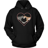 Greyhound Love Heart Unisex Hoodie - Grey Lives Matter Shop