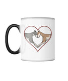 Greyhound Love Heart Color Changing Mug - Grey Lives Matter Shop