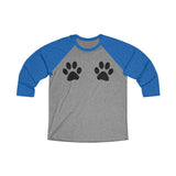 Paw Print Baseball T-Shirt - Grey Lives Matter Shop