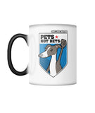 Pets Not Bets Shield Color Changing Mug - Grey Lives Matter Shop
