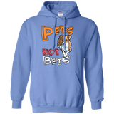 Pets Not Bets Cartoon Pullover Hoodie - Grey Lives Matter Shop