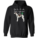 Kiss Me Irish Greyhound Mom Pullover Hoodie 8 oz. St. Patricks day Special WHTXT - Grey Lives Matter Shop