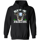 Boop Me I'm Irish Pullover Hoodie 8 oz. St. Patricks day Special - WHTXT - Grey Lives Matter Shop