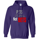 Pets Not Bets Running Greyhound Pullover Hoodie - Grey Lives Matter Shop