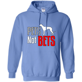 Pets Not Bets Standing Greyhound Pullover Hoodie - Grey Lives Matter Shop
