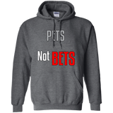 Pets Not Bets Running Greyhound Pullover Hoodie - Grey Lives Matter Shop