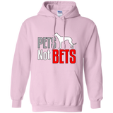 Pets Not Bets Standing Greyhound Pullover Hoodie - Grey Lives Matter Shop