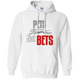 Pets Not Bets Running Greyhound Pullover Hoodie - Grey Lives Matter Shop