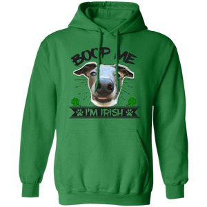 Boop Me I'm Irish Pullover Hoodie 8 oz. St. Patricks day Special BLTXT - Grey Lives Matter Shop