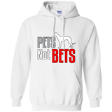 Pets Not Bets Standing Greyhound Pullover Hoodie - Grey Lives Matter Shop