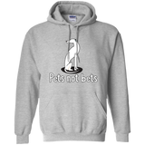 Pets Not Bets Sitting White Greyhound Pullover Hoodie - Grey Lives Matter Shop