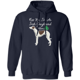 Kiss Me Irish Greyhound Mom Pullover Hoodie 8 oz. St. Patricks day Special WHTXT - Grey Lives Matter Shop