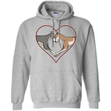 Greyhound Love Heart Pullover Hoodie - Large Heart - Grey Lives Matter Shop