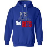 Pets Not Bets Running Greyhound Pullover Hoodie - Grey Lives Matter Shop