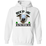 Boop Me I'm Irish Pullover Hoodie 8 oz. St. Patricks day Special BLTXT - Grey Lives Matter Shop