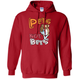 Pets Not Bets Cartoon Pullover Hoodie - Grey Lives Matter Shop