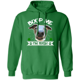 Boop Me I'm Irish Pullover Hoodie 8 oz. St. Patricks day Special - WHTXT - Grey Lives Matter Shop