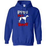 Pets Not Bets Red and White Pullover Hoodie - Grey Lives Matter Shop