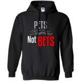 Pets Not Bets Running Greyhound Pullover Hoodie - Grey Lives Matter Shop