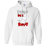 Pets Not Bets Red and White Pullover Hoodie - Grey Lives Matter Shop