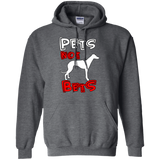 Pets Not Bets Red and White Pullover Hoodie - Grey Lives Matter Shop