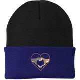 Greyhound Love Heart Custom Embroidered Knit Cap - Grey Lives Matter Shop