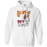 Pets Not Bets Cartoon Pullover Hoodie - Grey Lives Matter Shop