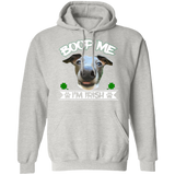 Boop Me I'm Irish Pullover Hoodie 8 oz. St. Patricks day Special - WHTXT - Grey Lives Matter Shop
