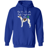Kiss Me Irish Greyhound Mom Pullover Hoodie 8 oz. St. Patricks day Special WHTXT - Grey Lives Matter Shop
