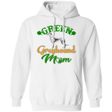 Green Greyhound Mom Pullover Hoodie 8 oz. St. Patricks Day Special - GRNTXT - Grey Lives Matter Shop