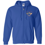 Greyhound Love Heart Custom Embroidered Zip Hoodie - Grey Lives Matter Shop