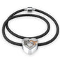 Luxury Greyhound Love Heart Braided Bracelet - Grey Lives Matter Shop