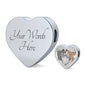 Luxury Greyhound Love Heart Braided Bracelet - Grey Lives Matter Shop