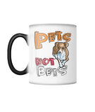 Pets Not Bets Cartoon Color Changing Mug - Grey Lives Matter Shop