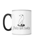 Pets Not Bets Sitting Greyhound Color Changing Mug - Grey Lives Matter Shop