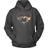 Greyhound Love Heart Unisex Hoodie - Grey Lives Matter Shop
