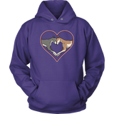 Greyhound Love Heart Unisex Hoodie - Grey Lives Matter Shop