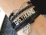Infinity Love Dog Paw Greyhound Bracelet - Grey Lives Matter Shop