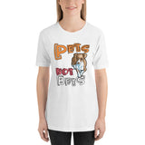 Pets Not Bets - Cartoon Style Short-Sleeve Unisex T-Shirt - Grey Lives Matter Shop