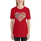 Greyhound Love Heart Short-Sleeve Unisex T-Shirt, PCH - Grey Lives Matter Shop