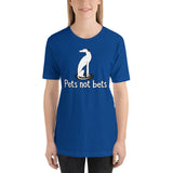 Pets Not Bets Sitting Grey - Short-Sleeve Unisex T-Shirt - Grey Lives Matter Shop