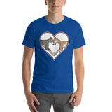 Greyhound Love Heart Short-Sleeve Unisex T-Shirt, WCH - Grey Lives Matter Shop