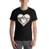 Greyhound Love Heart Short-Sleeve Unisex T-Shirt, WCH - Grey Lives Matter Shop