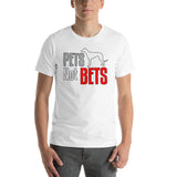 Pets Not Bets Standing Grey - Short-Sleeve Unisex T-Shirt - Grey Lives Matter Shop