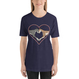 Greyhound Love Heart Short-Sleeve Unisex T-Shirt, SCH - Grey Lives Matter Shop
