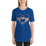 Greyhound Love Heart Short-Sleeve Unisex T-Shirt, SCH - Grey Lives Matter Shop