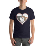 Greyhound Love Heart Short-Sleeve Unisex T-Shirt, WCH - Grey Lives Matter Shop