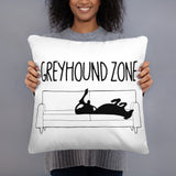 Greyhound Zone Throw Pillow - Grey Lives Matter Shop